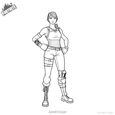 Free printable Assault Trooper 02 Coloring Page - Free PDF Printable Fortnite Coloring Sheets coloring page